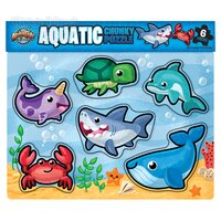 11.75" X 10.25" 6pc Chunky Aquatic Puzzle