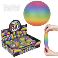 2.4" Rainbow Squeezy Sugar Ball 12ct
