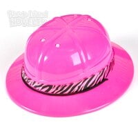 Plastic Pink Safari Hat