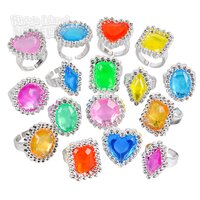 Jewel Ring Plastic 1"