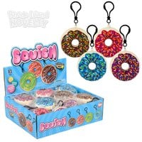2.75" Squish Donut Backpack Clip 24pcs/Display