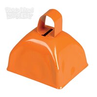 3" Orange Metal Cowbell