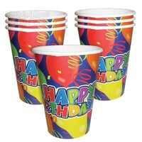 Happy Birthday Cups 3.5" 9 oz