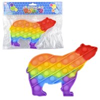7" Rainbow Polar Bear Bubble Poppers