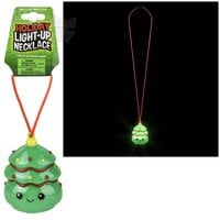 Light-Up Christmas Tree Necklace 36"