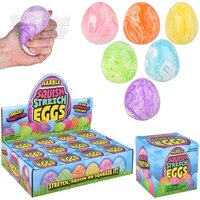 2.5" Squish And Stretch Marbleized Easter Egg