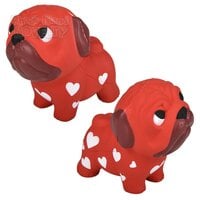 4" Valentine's Squish Pug