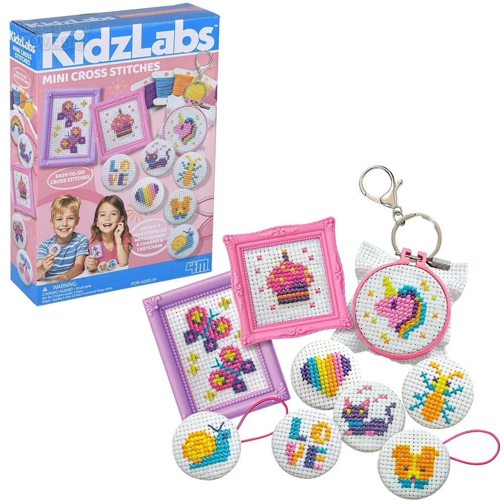 KidzLabs Mini Cross-Stitch Buttons