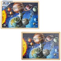 15.75" X 11.75" 48pc Space Puzzle
