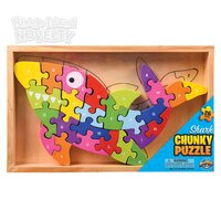 10.25" X 6.5" Wooden Shark Letter Puzzle
