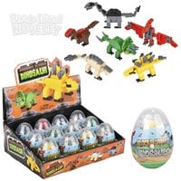 Dinosaur Building Block Egg 3"
