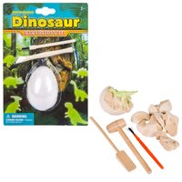4" Glow In Dark Dinosaur Dig Set