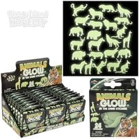 Glow In Dark Animal Stickers 24ct