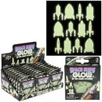 Glow In Dark Space Rocket Stickers 24ct