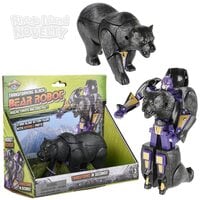 5" Black Bear Robot Action Figure