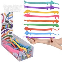 9" Zoo Animal Stretchy String 24ct