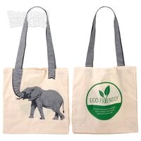 16" Elephant Tail Eco-Friendly Canvas Bag