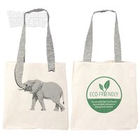 16" Elephant Tail Eco-Friendly Canvas Bag