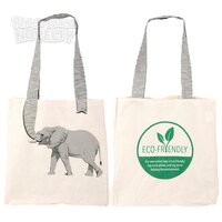 16" Elephant Tail Eco-Friendly Canvas Bag