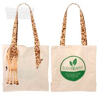 16" Giraffe Tail Eco-Friendly Canvas Bag