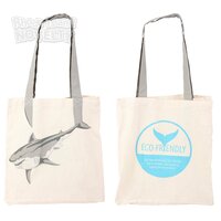 16" Shark Tail Eco-Friendly Canvas Bag