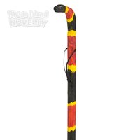 48" Wooden Coral Snake Walk Stick