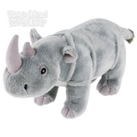 9" Animal Den Rhino Plush