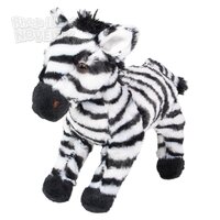 8.5" Animal Den Zebra Plush