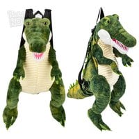 20" Alligator Backpack With Plastic Teeth