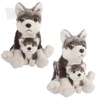 12" And 6" Birth Of Life Wolf Plush