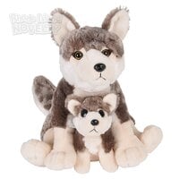 12" And 6" Birth Of Life Wolf Plush