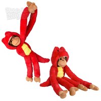 27.5" Dressed T-Rex Hanging Monkey