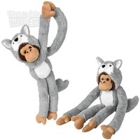 27.5" Dressed Wolf Hanging Monkey
