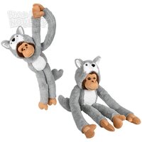 27.5" Dressed Wolf Hanging Monkey