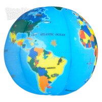 8" Plush Printed Globe Ball