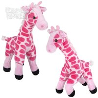 11" Pink Giraffe Plush