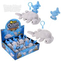 3.5" Mighty Quakes Hammerhead Shark Backpack Clip 12ct
