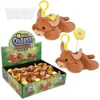 3.5" Mighty Quakes Highland Cow Backpack Clip 12ct