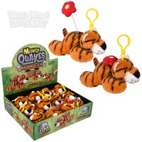 3.5" Mighty Quakes Tiger Backpack Clip 12ct