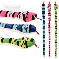 67" Snake Assortment Plush
