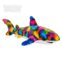 35" Rainbow Splatter Shark