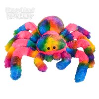 8" Rainbow Splatter Spider