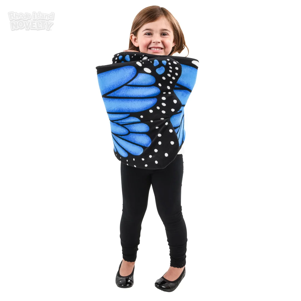 Plush Blue Morpho Butterfly Wings, Unisex