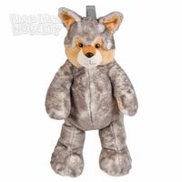 20" Plush Wolf Backpack