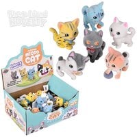 1.5" Flocked Micro Cat Assortment 24ct