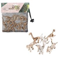 12pc Dino Fossil Mesh Bag Play Set