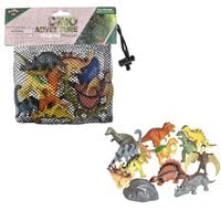 12pc Dinosaur Mesh Bag Play Set