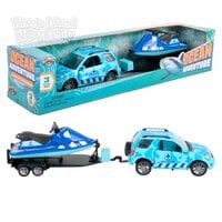 Aquatic Die-Cast 4 X 4 Rover And Jet Ski