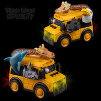 Animal School Bus With Lights And Sound