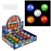 1.75" Light-Up Glitter Hi Bounce Ball 20pcs